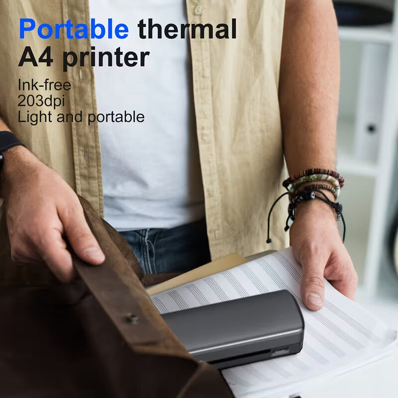CHIVALZ inkless printer and US letter thermal printer 8.5 x 11 Inches