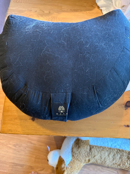 Maya Lumbini Meditation Cushion Set Zabuton Floor Mat Black
