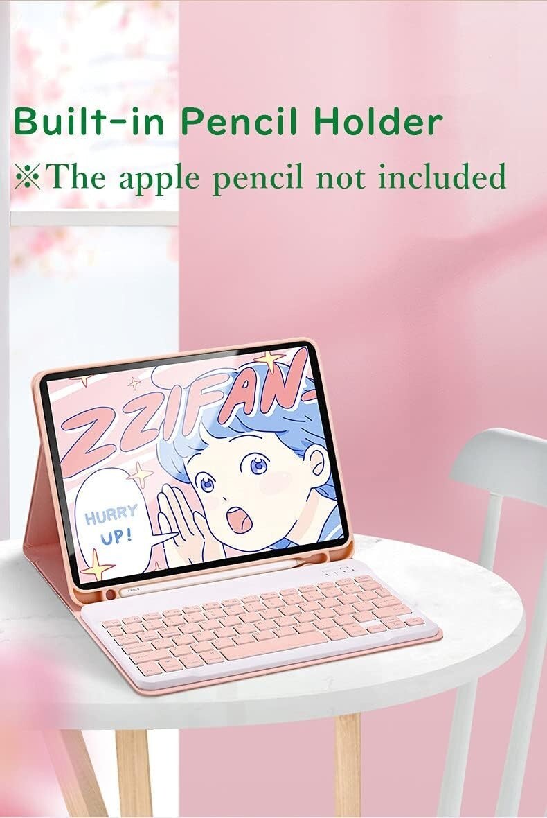 iPad mini 5 iPad mini 4 Keyboard Case Cute Color Keyboard Detachable Bluetooth
