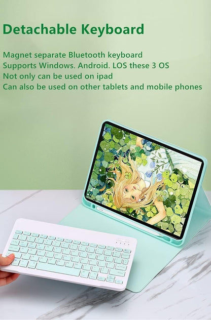iPad mini 5 iPad mini 4 Keyboard Case Cute Color Keyboard Detachable Bluetooth