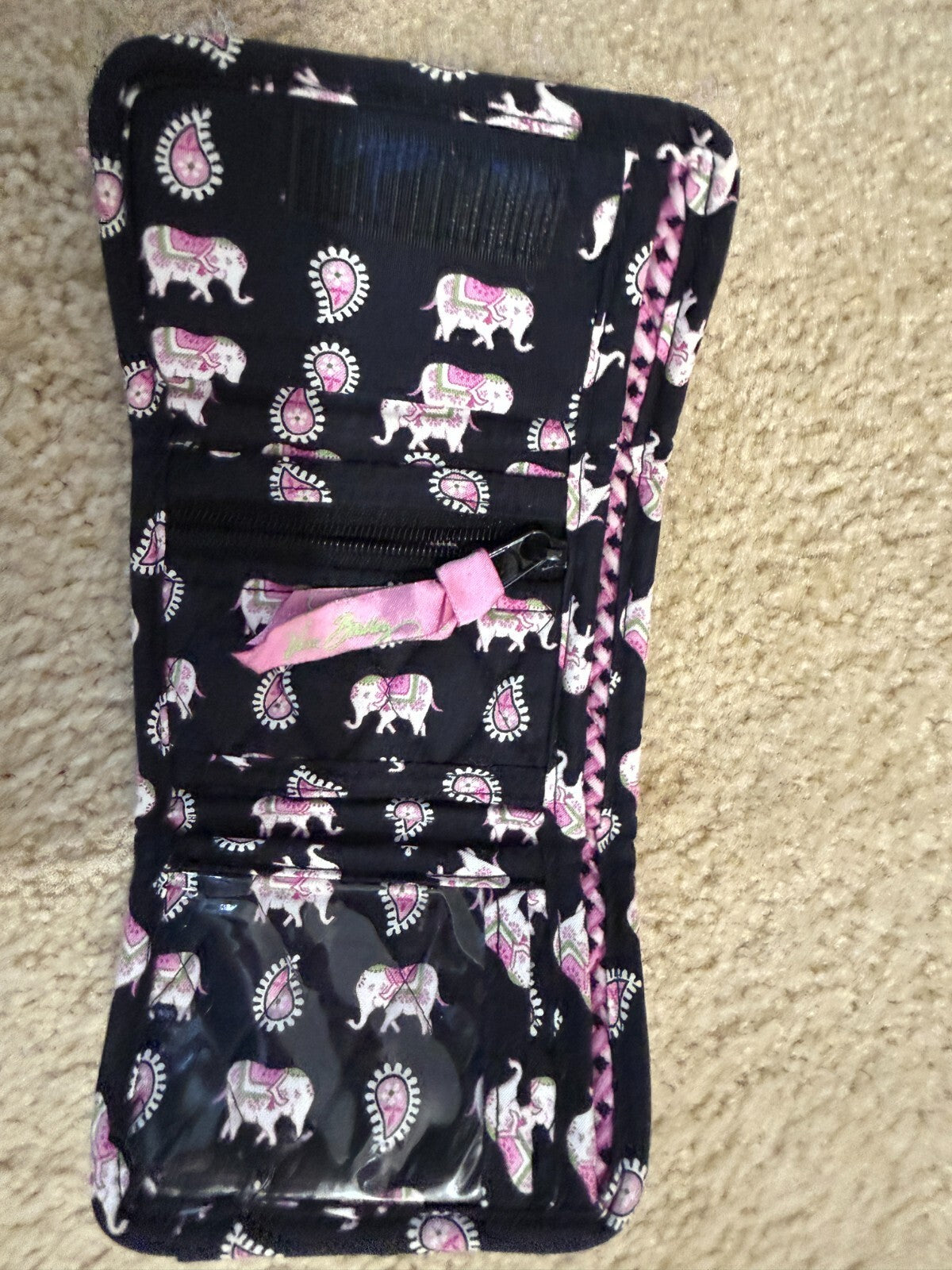 Vera BradleyPurpleCrossbody BagPink Elephants Wallet