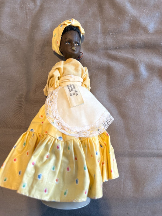 Vintage Monique St. Thomas Virgin Islands Doll Caribbean Costume Yellow Dress He