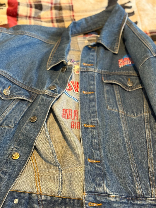 Vintage 90s Planet Hollywood Denim Jacket Womens M