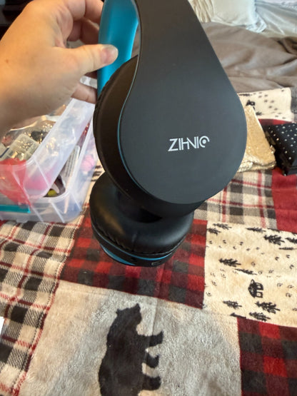 ZIHNIC WH-816 Bluetooth Headphones Blue Foldable + Twelve South AirFly SE Travel