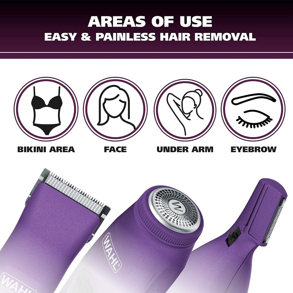 Wahl Pure Confidence Rechargeable Electric Trimmer, Shaver & Detailer