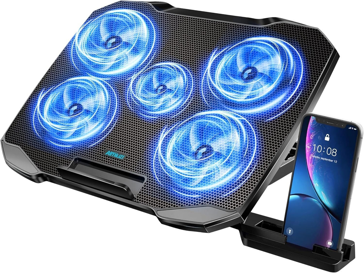 Laptop Cooling Pad Laptop Cooler Stand, Laptop Fan Cooling Pad for 12-15.6 In...