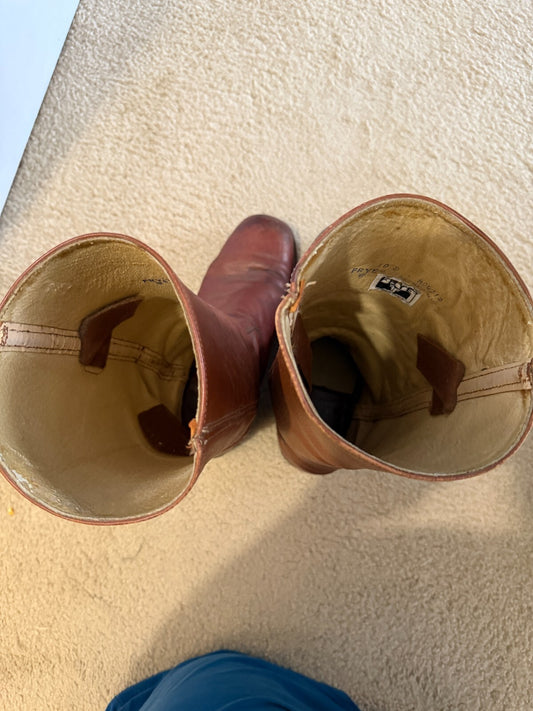 Vintage Frye Men's Campus Boots Size 10D Redwood Leather