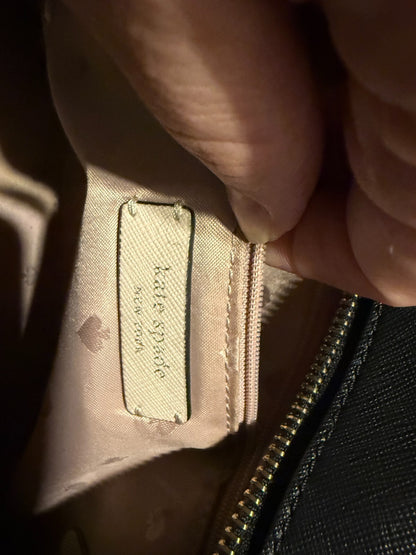 Kate Spade Cameron Satchel Bifold Wallet Black Cream Blush