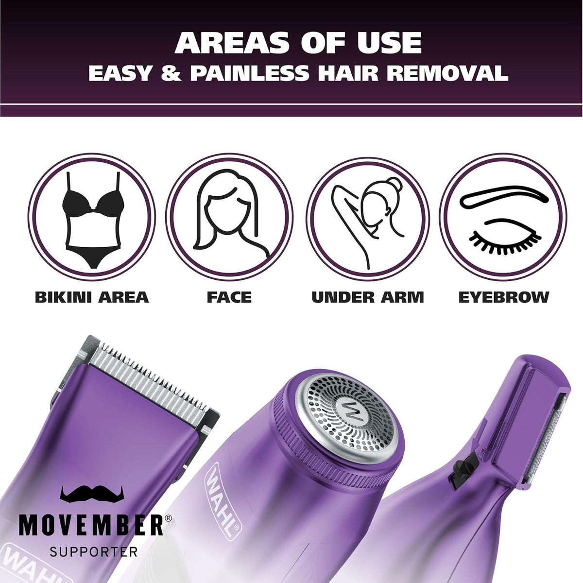 Wahl Pure Confidence Rechargeable Electric Trimmer, Shaver & Detailer