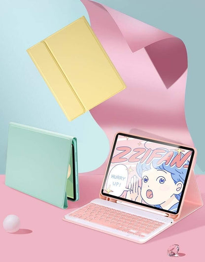 iPad mini 5 iPad mini 4 Keyboard Case Cute Color Keyboard Detachable Bluetooth