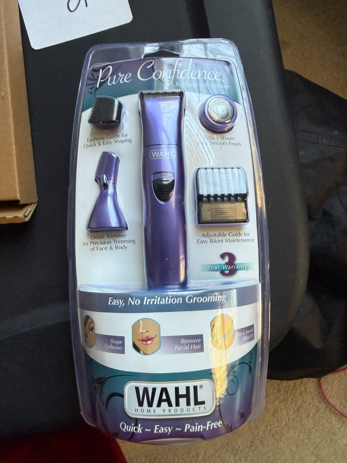 Wahl Pure Confidence Rechargeable Electric Trimmer, Shaver & Detailer