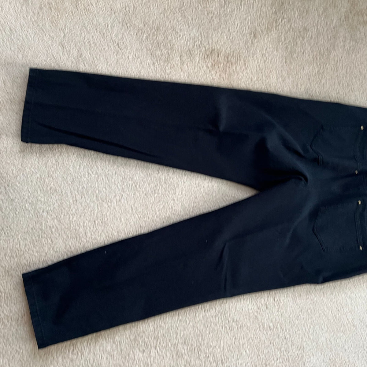 Chico Jeans Size 1.5 (10) Black Zip Pocket Stretch 25.5" Ins