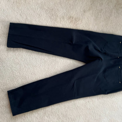 Chico Jeans Size 1.5 (10) Black Zip Pocket Stretch 25.5" Ins