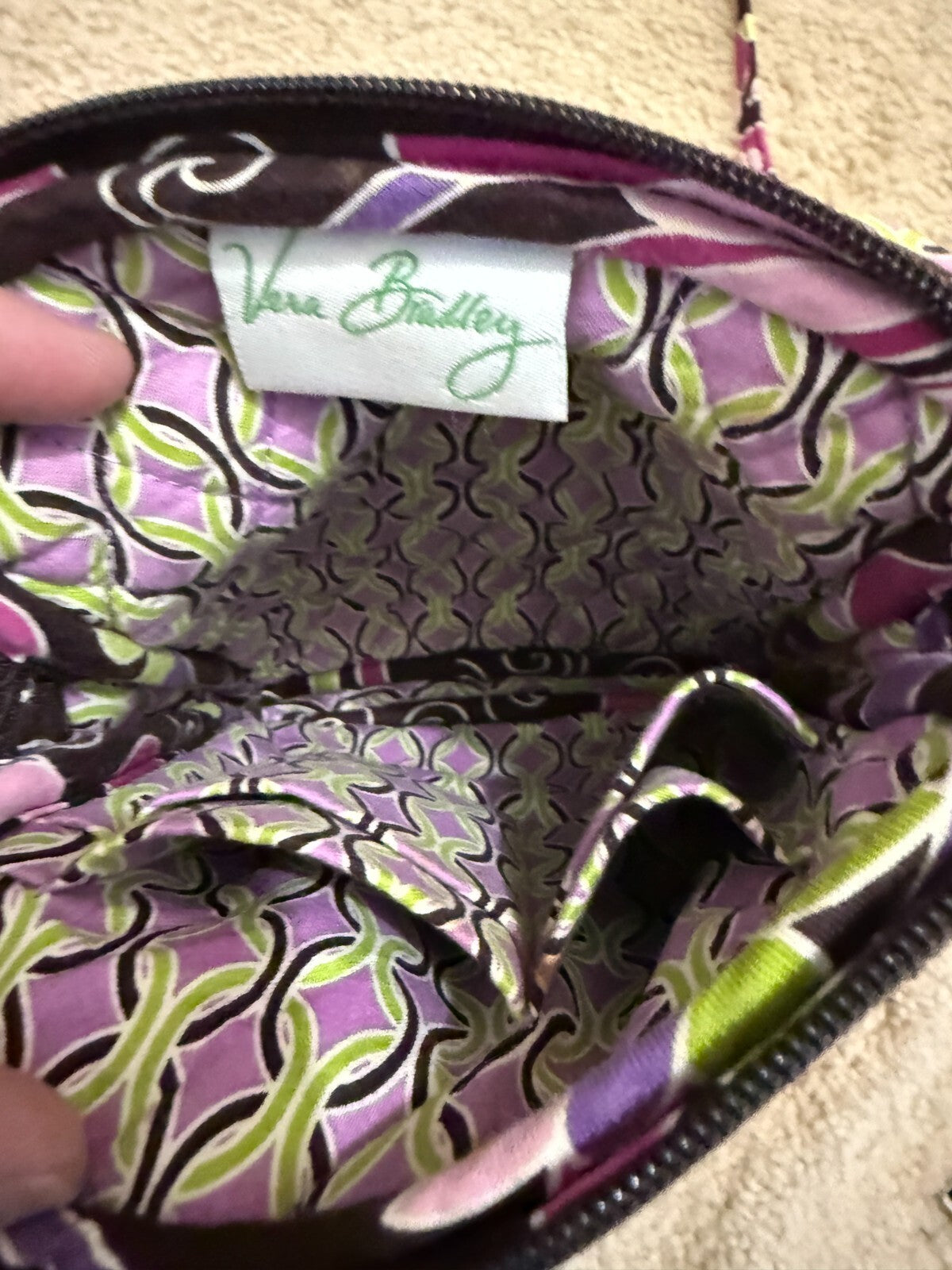 Vera BradleyPurpleCrossbody BagPink Elephants Wallet